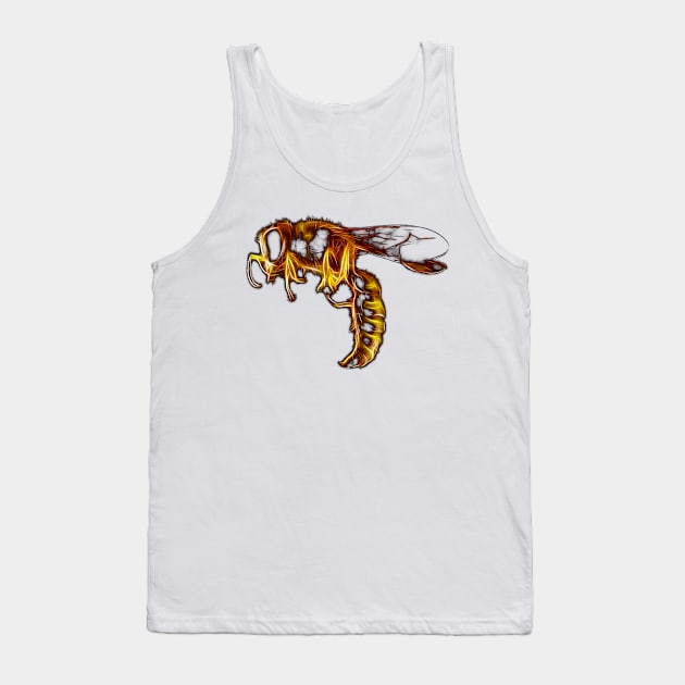 Bee Gold Tank Top by NerdsbyLeo